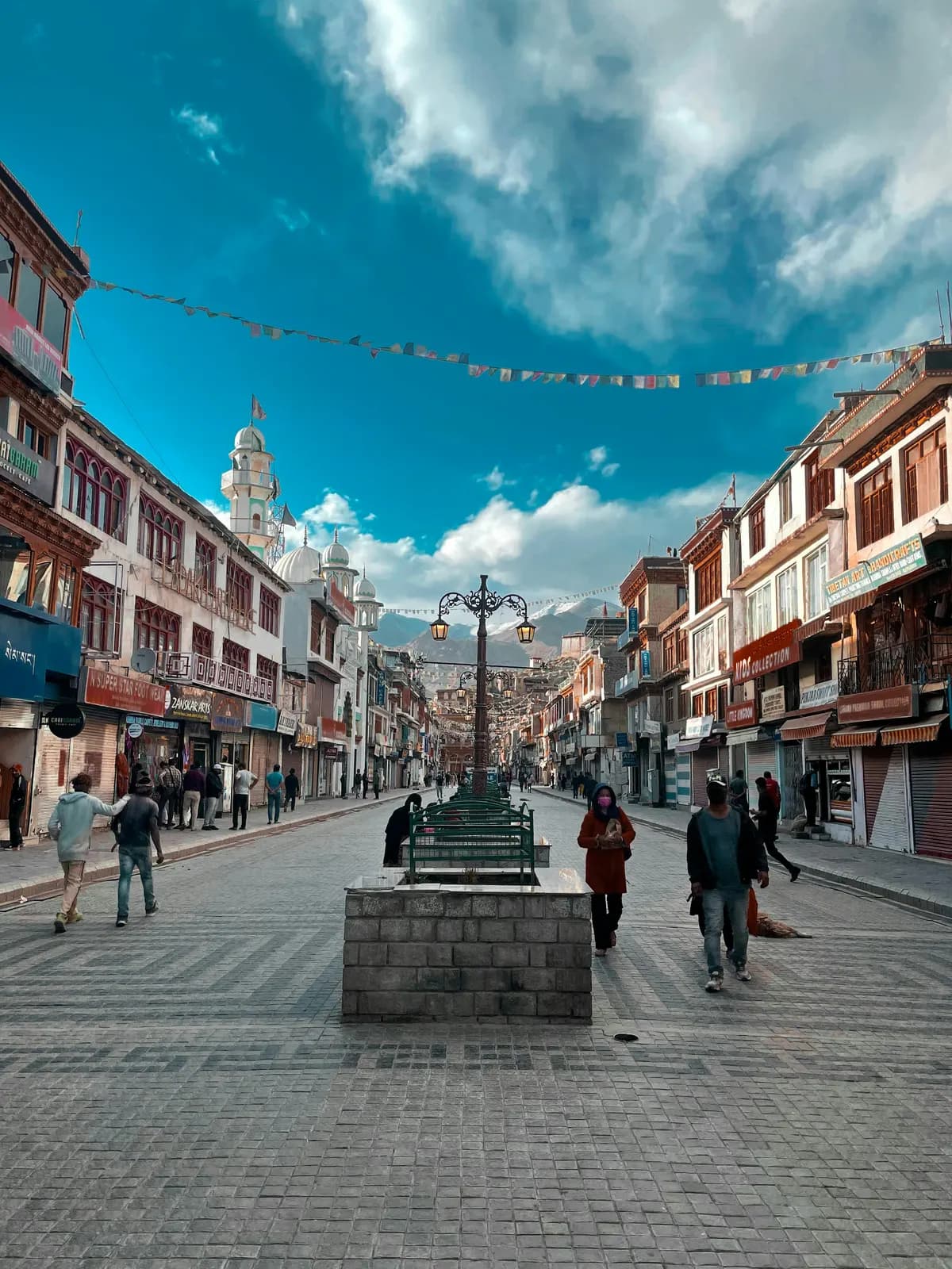 A street in the Kashmir region