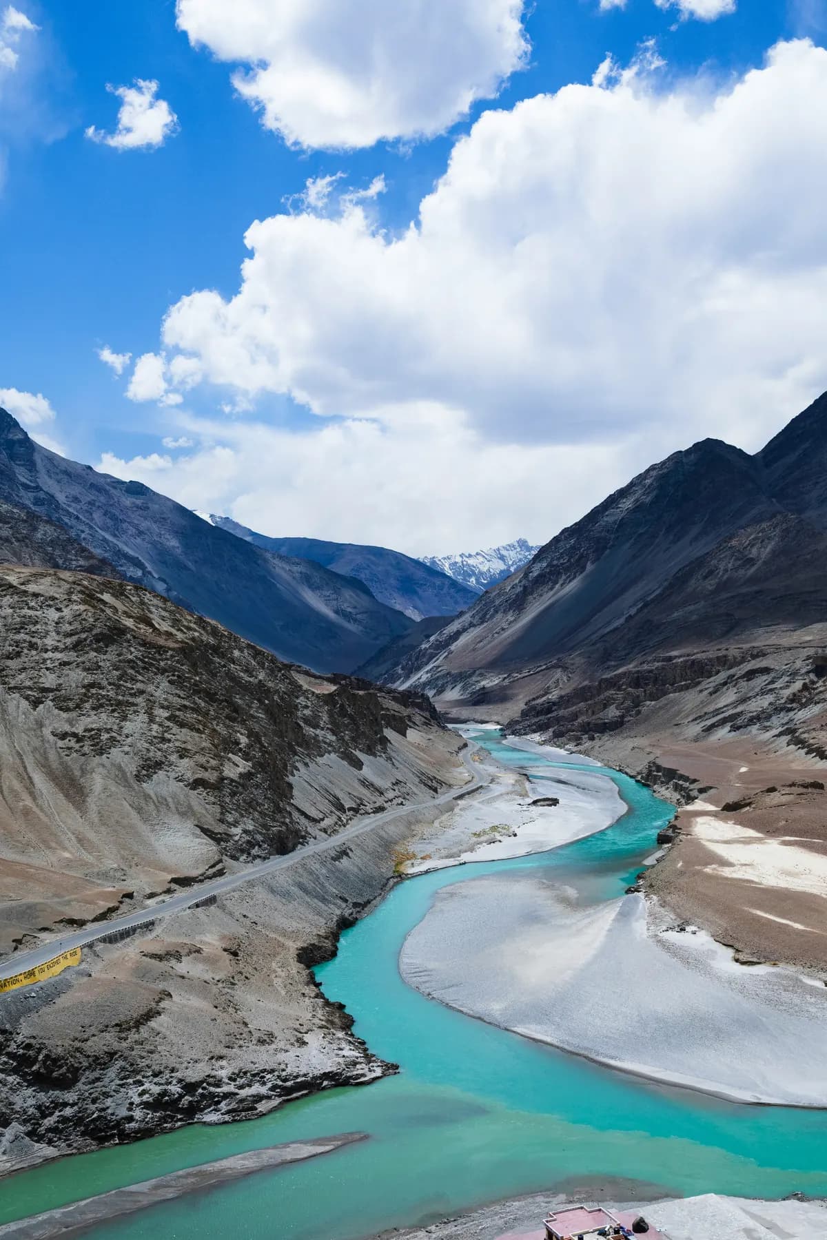 The Indus-Zanskar confluence near Leh, Ladakh