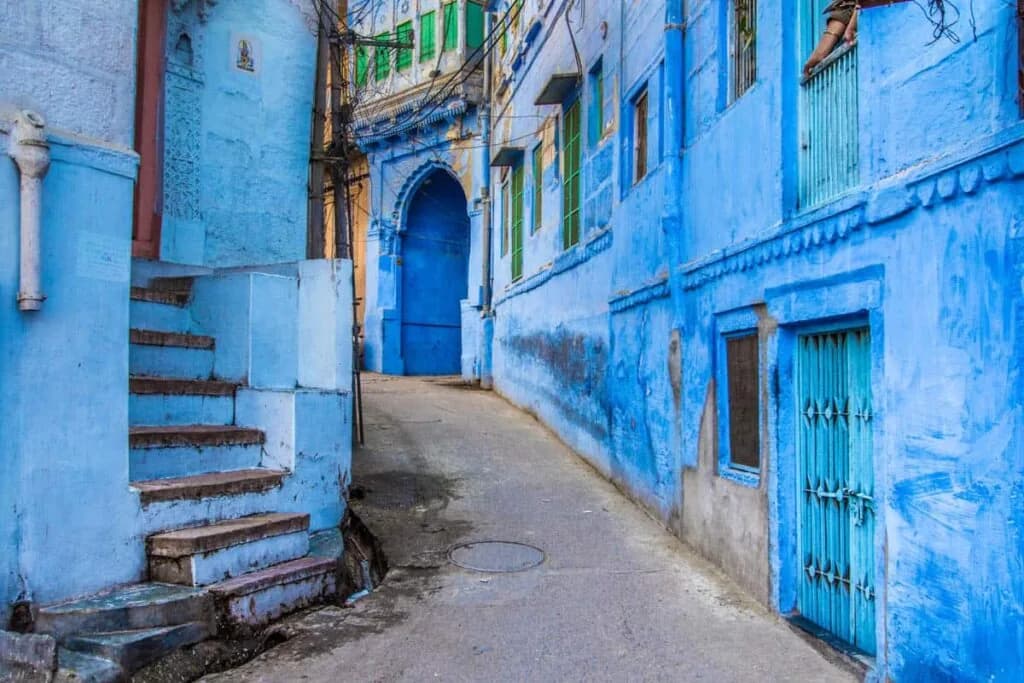 The indigo-washed old town streets of Jodhpur